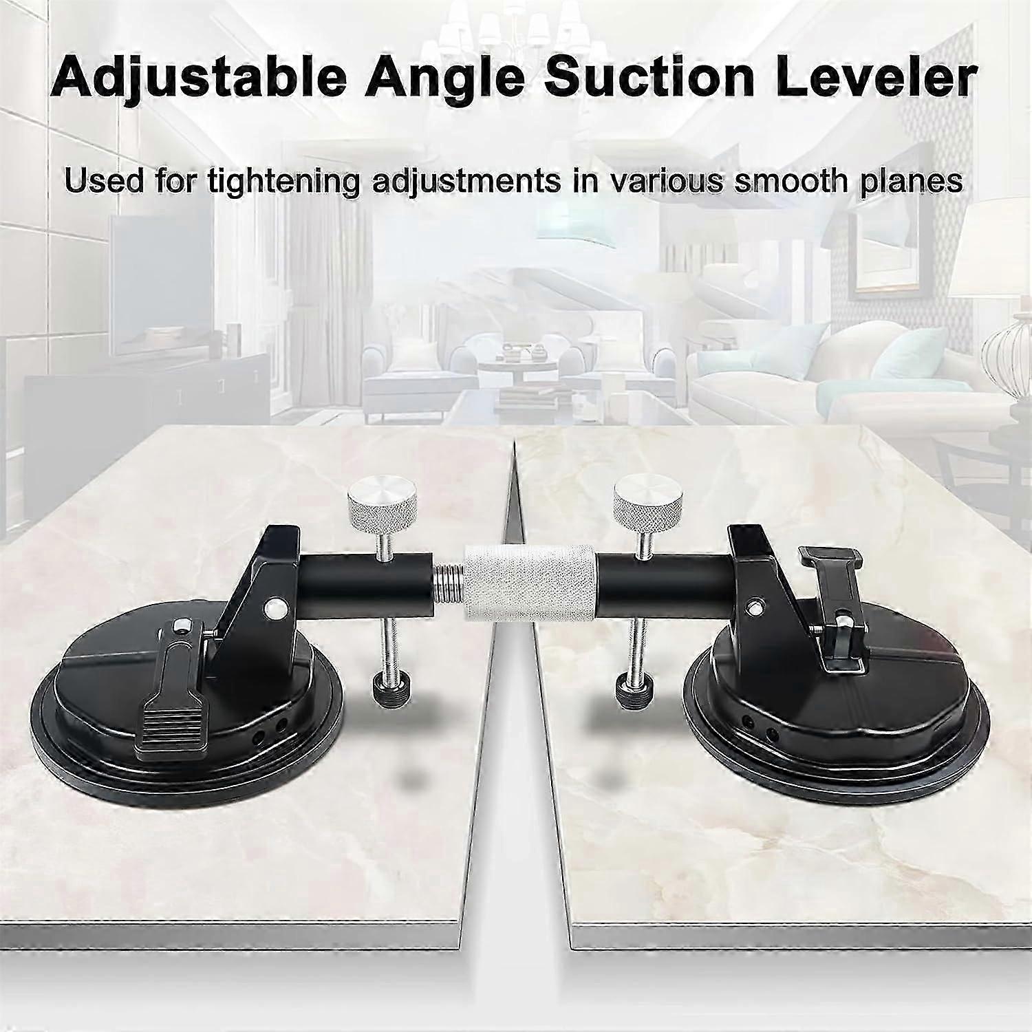 Countertop Alignment Clamps, Adjustable Seam Setter With Vacuum Cups, Seams Joiner For Leveling, Granite Glass, Yellow