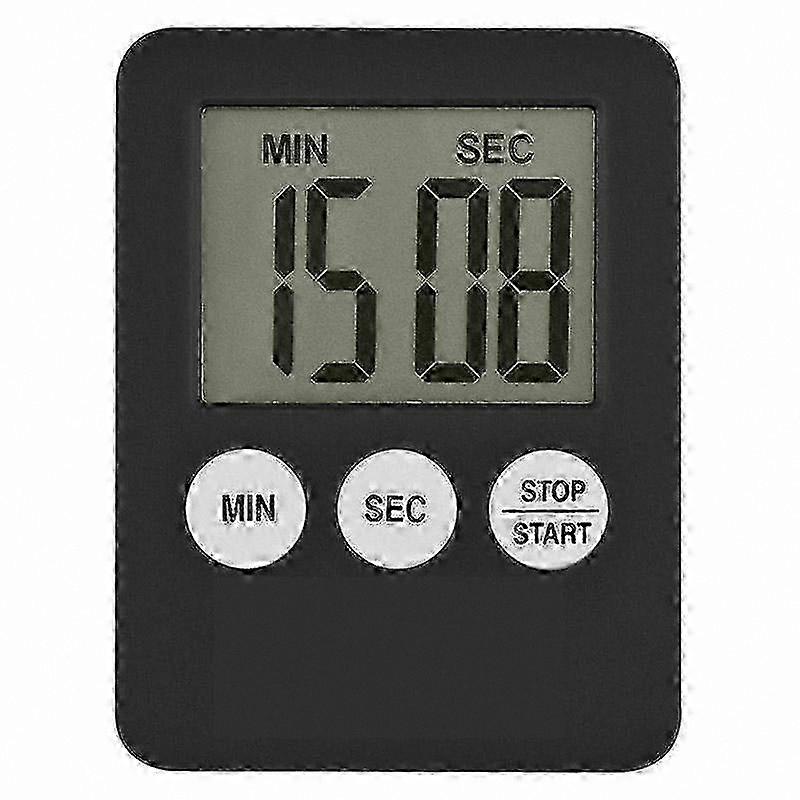 5-Color LCD Kitchen Timer with Count Up/Down Alarm and Magnet Base