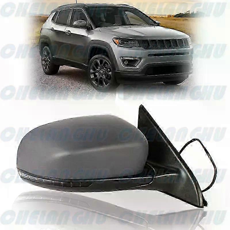Exquisite For Jeep Compass 2017 2018 2019 2020 2021 Us Version Right Side 9 Pins Paintable Blind Spot Power Fold Mirror Assembly