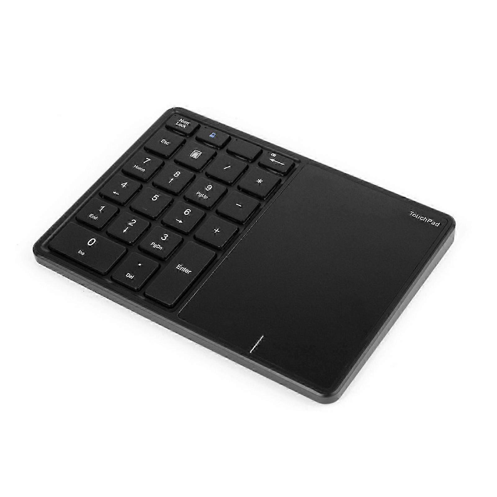 Fiauli Numeric Keyboard 2.4GHz Wireless Bluetooth Dual Modes Touchpad Type-C Charging Keyboard