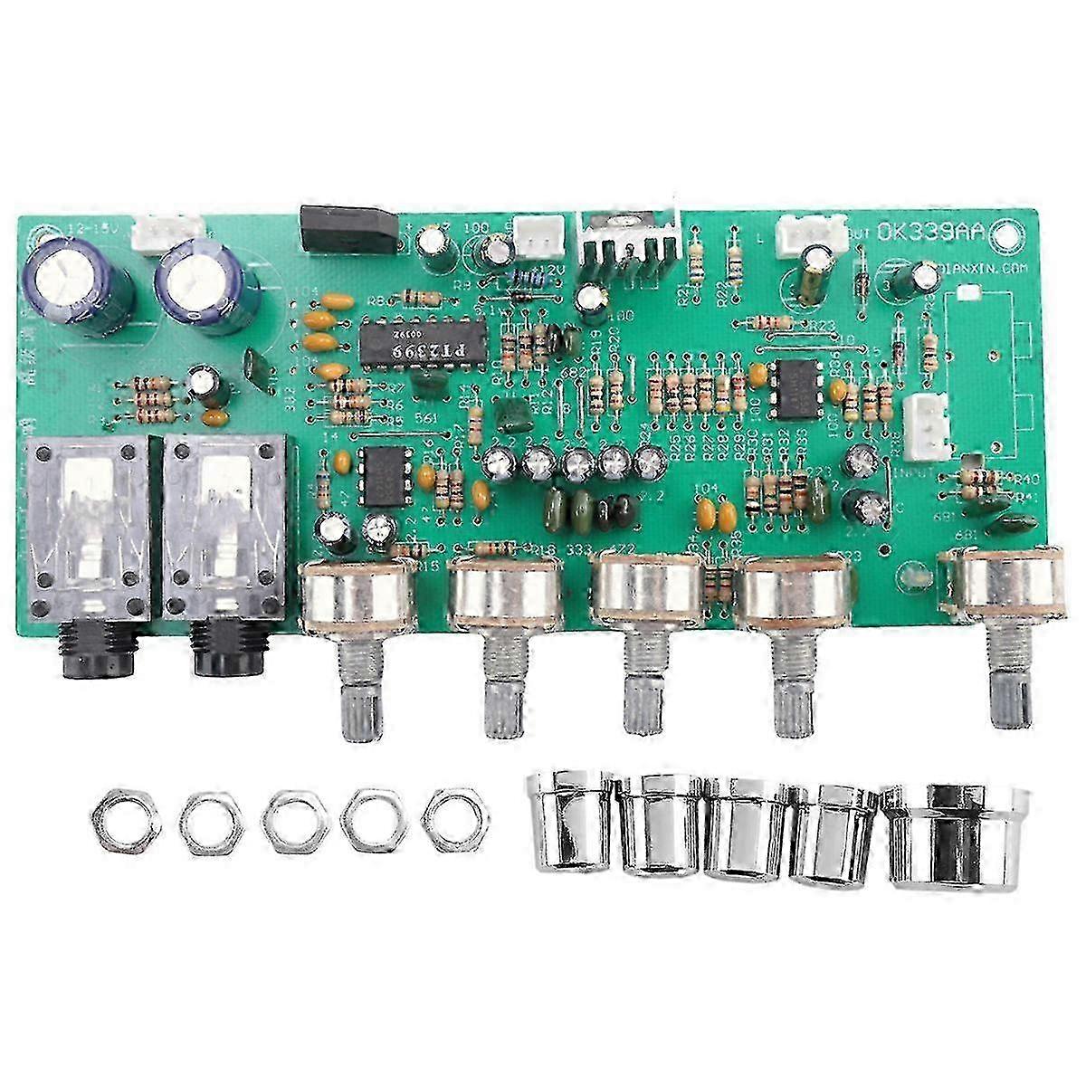 Digital Microphone Amplifier with PT2399 Tone Board - Dual AC12-15V Preamp Board for Karaoke Reverb