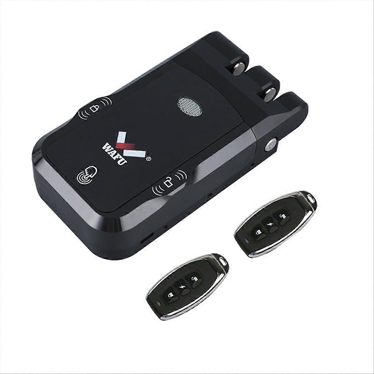  Wireless Smart Remote Inivisble Door Lock for Office Black