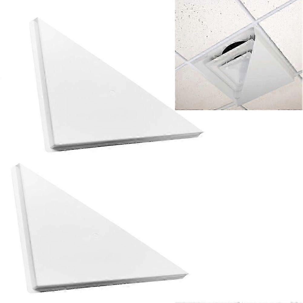 Corner Air Diverter (Triangle) for 2x2Ft Ceiling Air DiffuserWhite SZRH