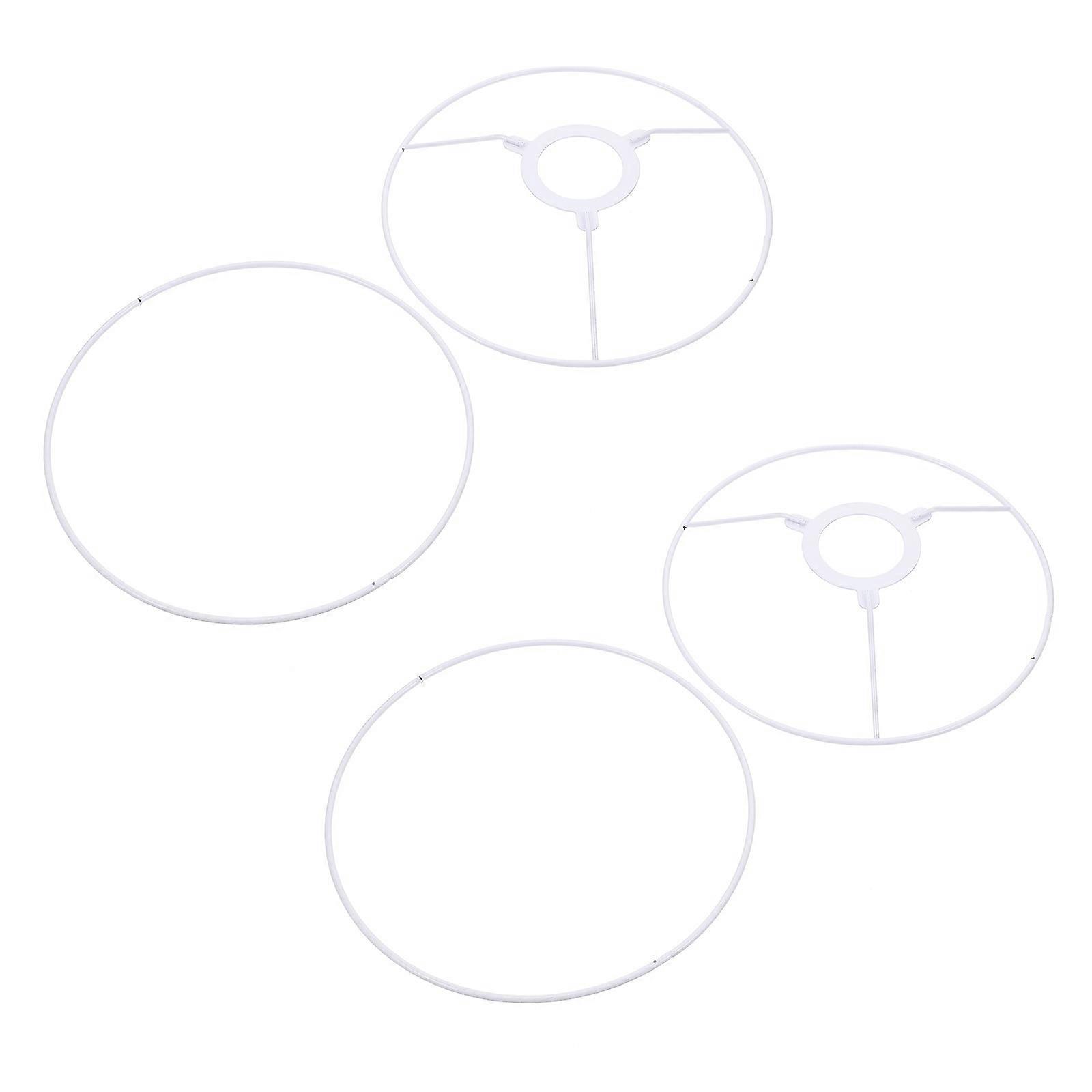 Durable White Iron Ceiling Light Frame for E27 DIY Chandelier Bracket 4Sets