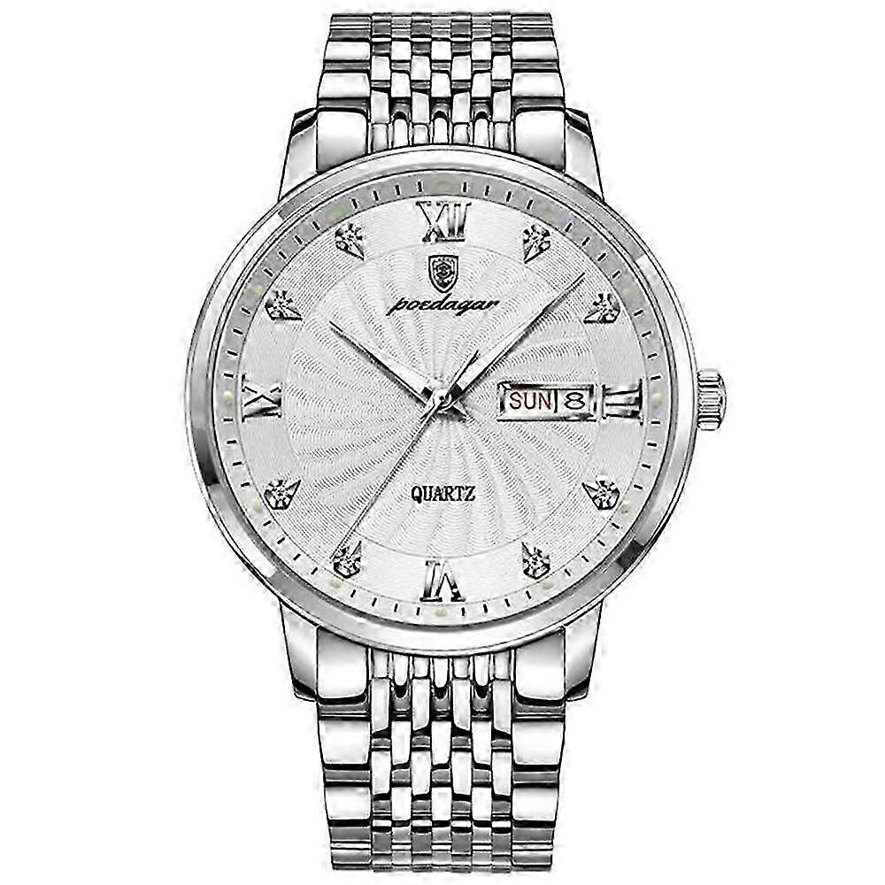 Vattentät Luminous Kvartsklocka för män