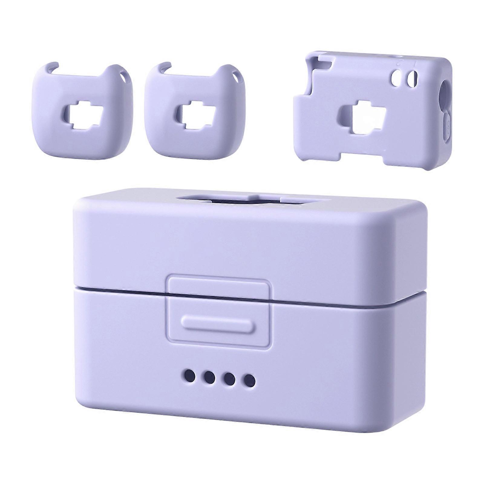 Lightweight Dustproof Silicone Protector Replacement for Mic Mini Charging Case Transmitter Receiver Protective Cover Multicolor