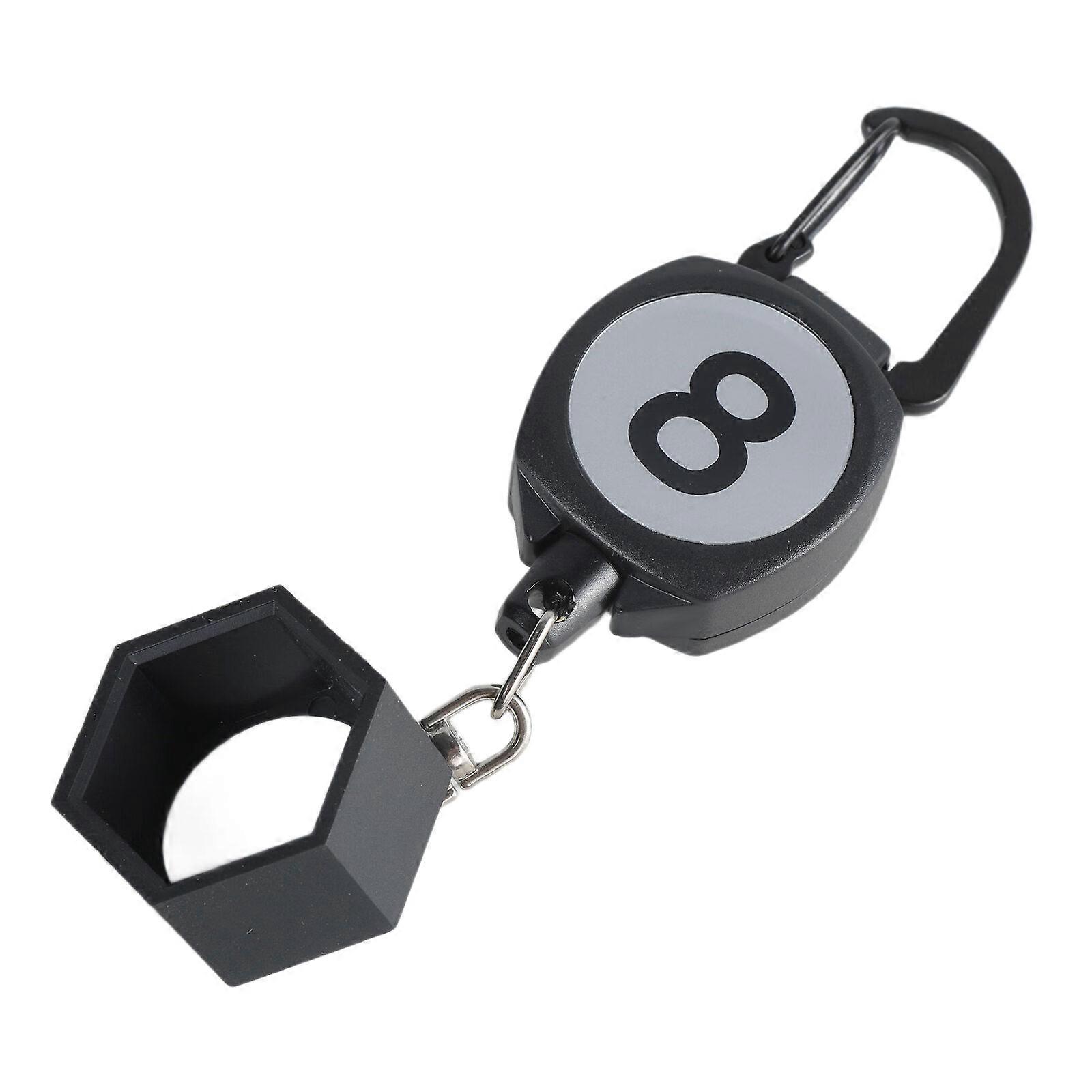 Retractable Billiards Snooker Pool Cue Chalks Holder  Pocket Tool Pool Chalks Holder with Retractable Buckle Enduring Multicolor