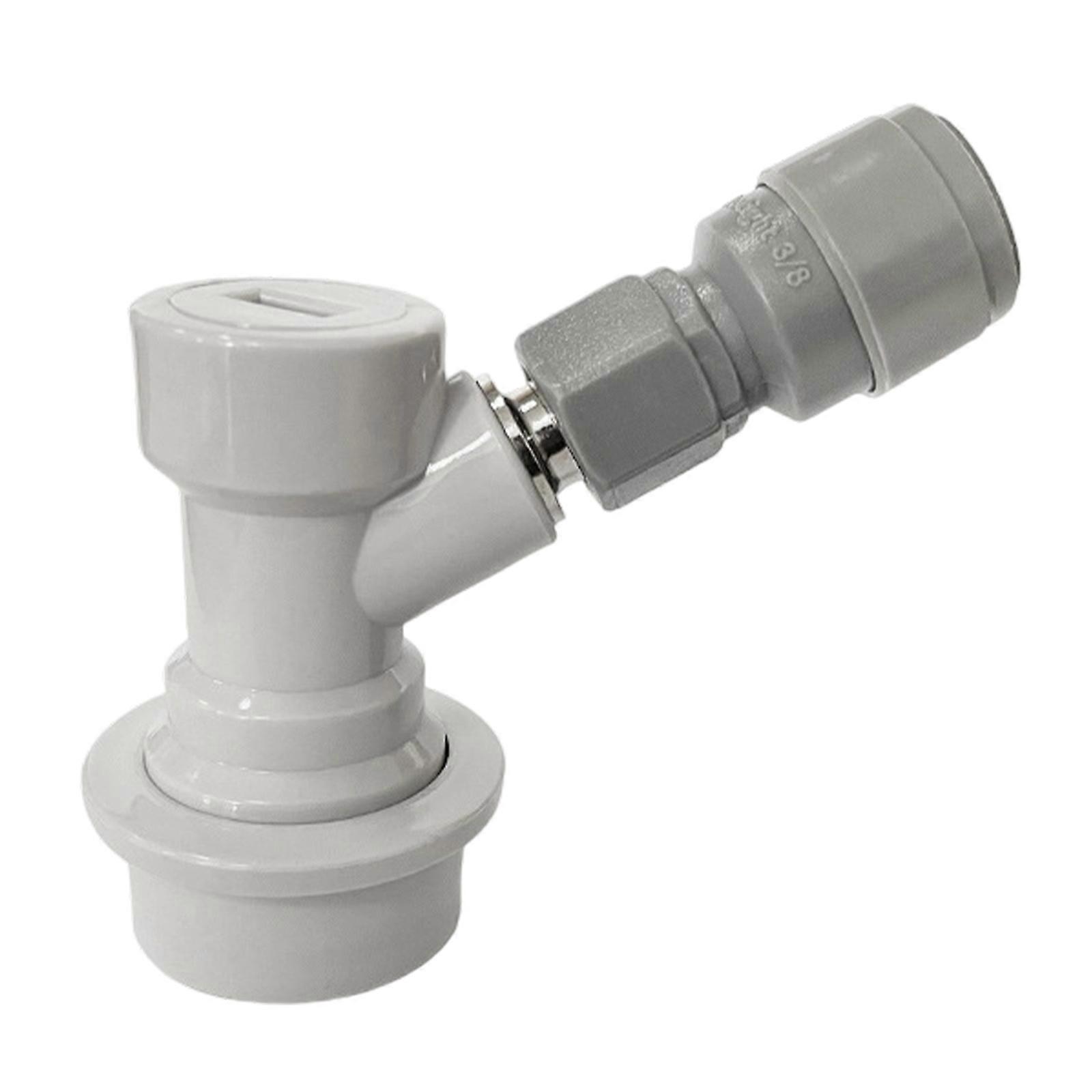 Compact Quick Connect Couplers for Home Brewing Kegs Nonrust Steel and ABS Materials Tool Releases Installation Wide Compatibility  Grey