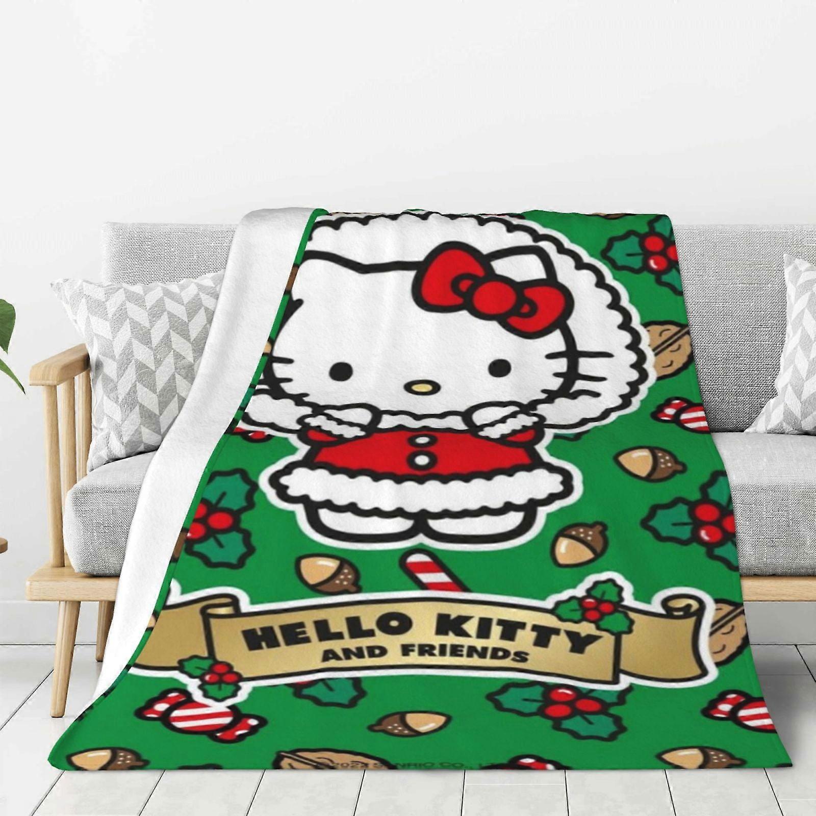 Hello Kitty Fleece Blanket Super Soft Cozy Throw Blanket, Kids Bedding Features - Super Soft 40"X30"