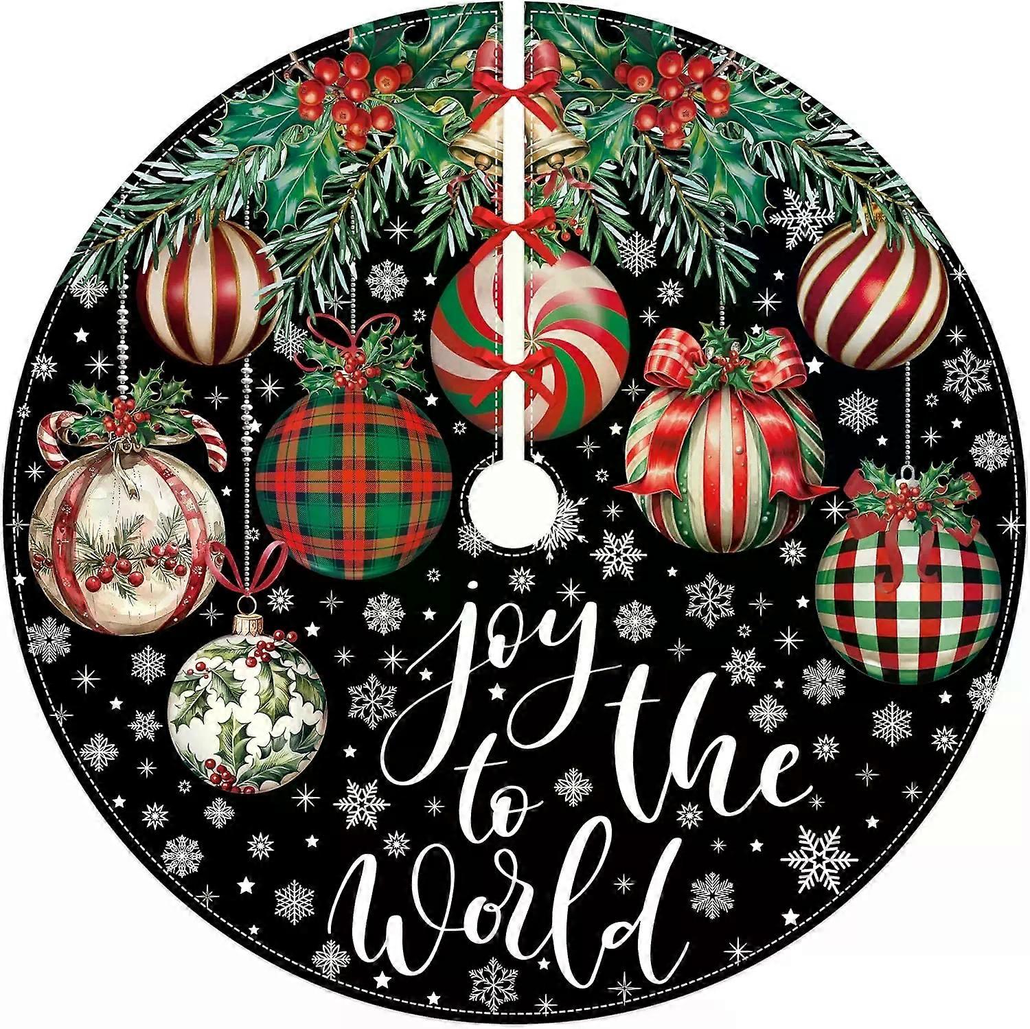 Vianočná sukňa na stromček, vianočná guľa, snehová vločka, čierne vianočné sukne na stromček, podložka na vianočný stromček, rustikálne vianočné dekorácie