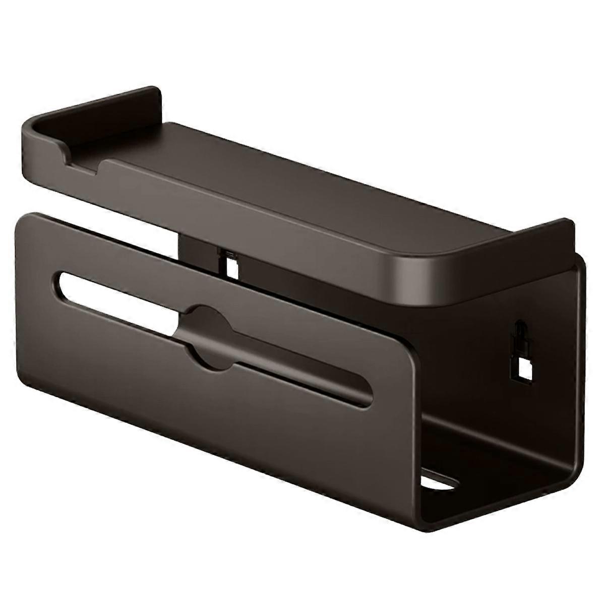 Perforation-free tissue box bathroom organizer