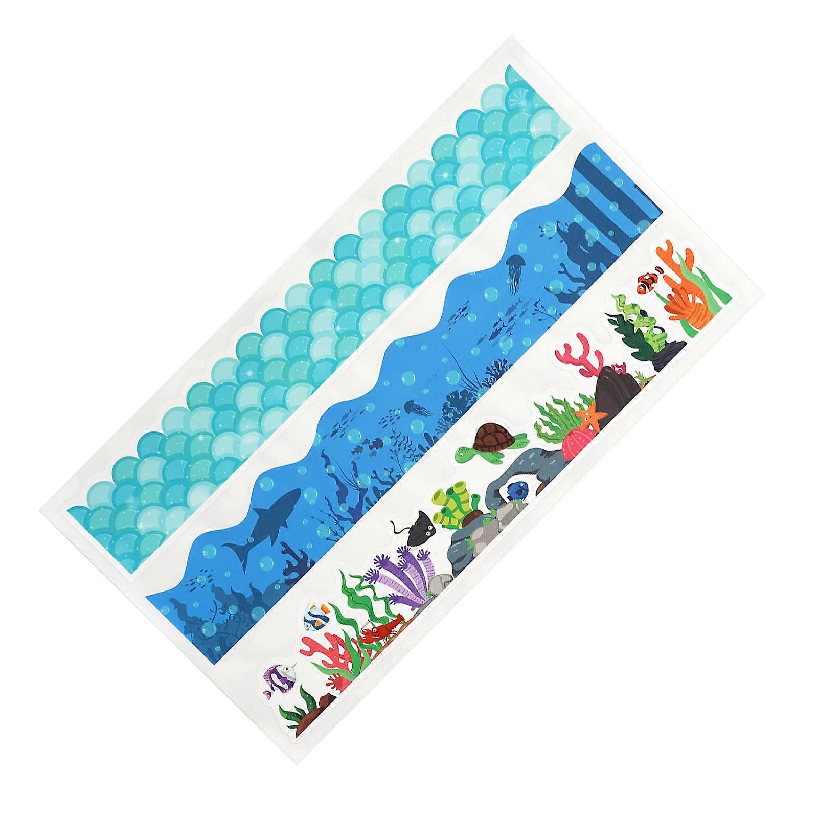 Bulletin Border Trimmer Poster Board Decors Bulletin Board Trim Straight Bulletin Board Border Chalkboard Border Sticker Multicolor