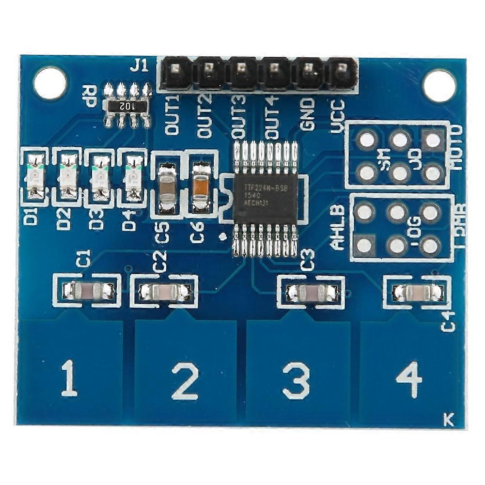 5Pcs TTP224 4 Channels Capacitive Touch Switch Digital Touch Sensor Module