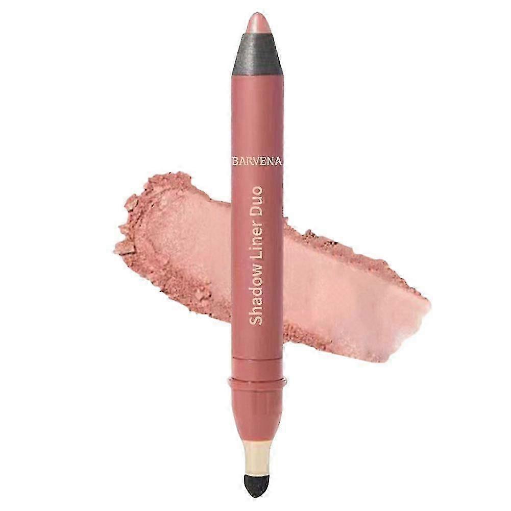 2-in-1 Eyeshadow and Eyeliner Stick Waterproof Smudge Proof Dual Ended Makeup Easy Application For Sensitive Skin