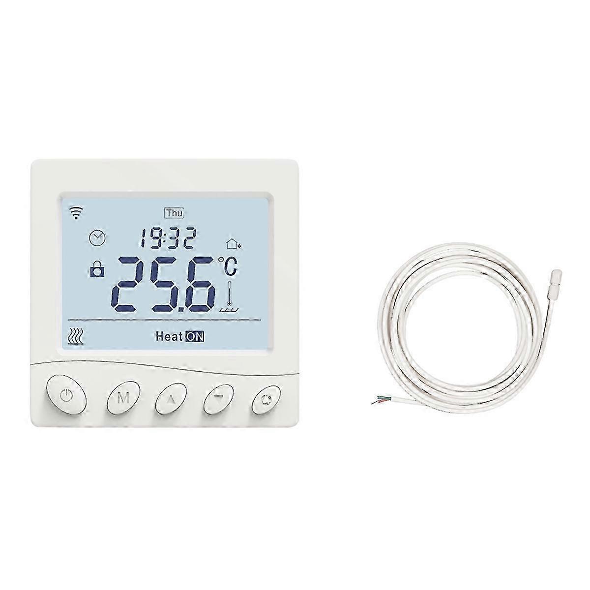 WiFi Thermostat Room Temperature Controller Electric Floor Heating Gas App Control Work with Home GB