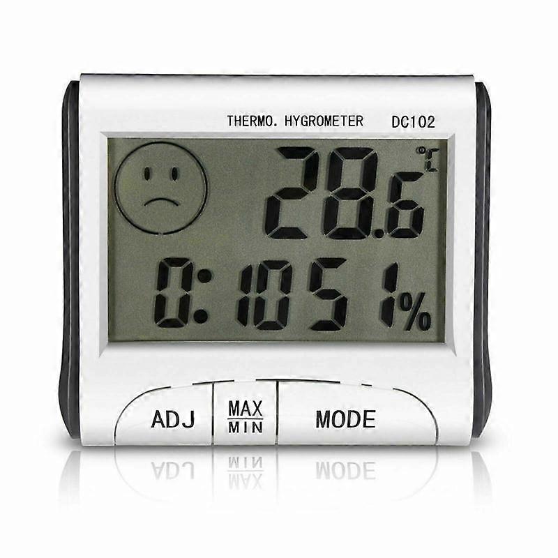 Digital Aquarium Thermometer Hygrometer Humidity Wired Weather Station Indoor Outdoor Temperature Sensor LCD Display with Probe