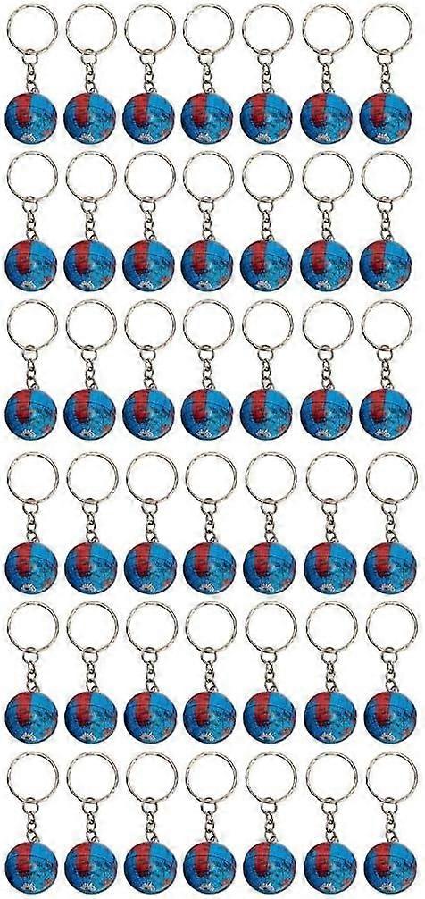 1" Globe Keychains Earth Globe Key Chains Mini Backpack Hook for Travelers
