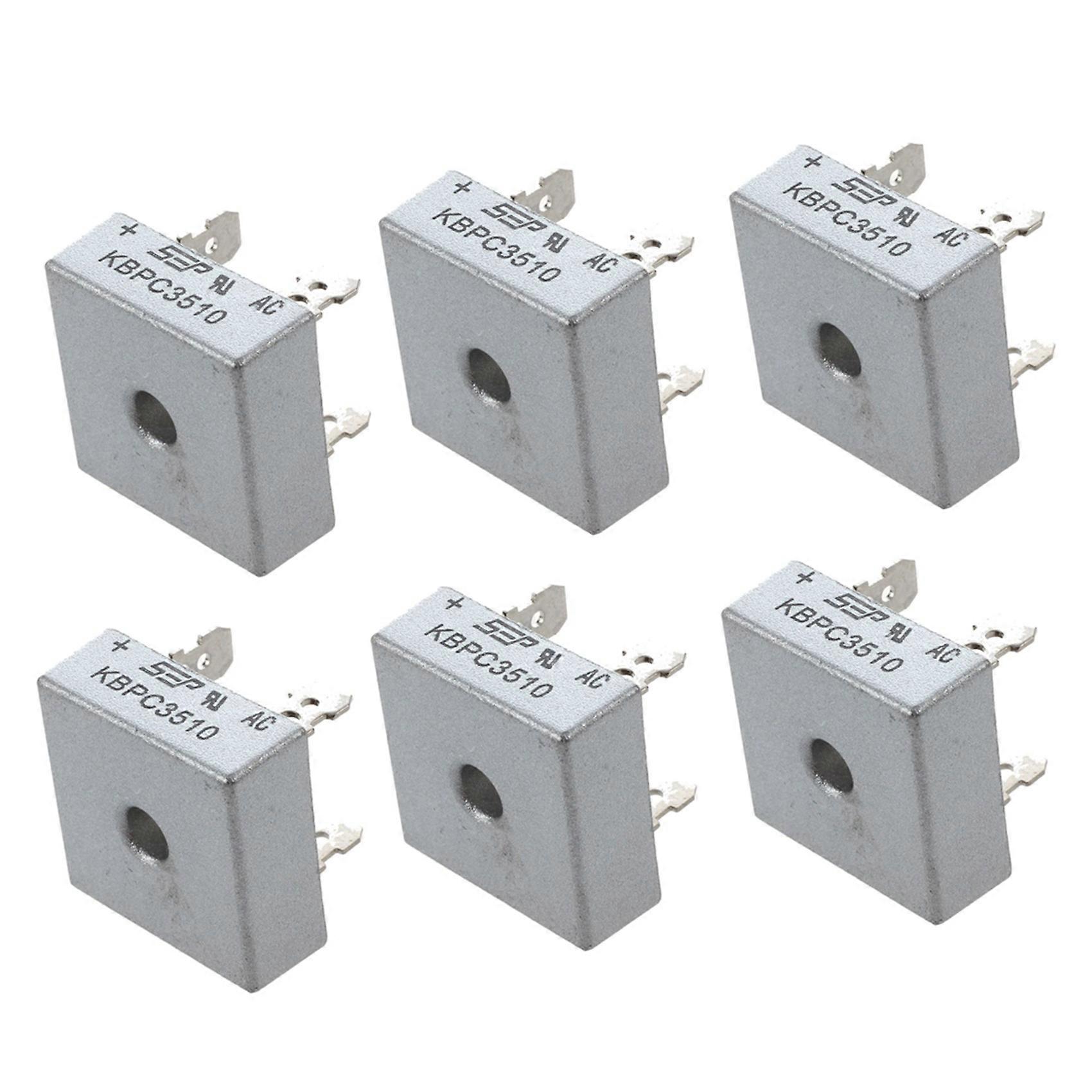 6X SEP KBPC3510 35A 1000V Single Phase Square Diode PCB Bridge Rectifier