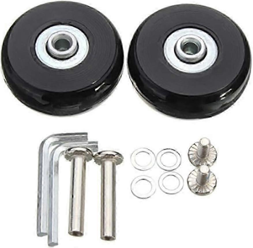 ラゲッジ交換ホイール、ラゲッジホイールスペアホイール、ユニバーサルラゲッジホイールサイレントラゲッジパーツフレキシブルユニバーサル交換ホイール、45 * 18mm