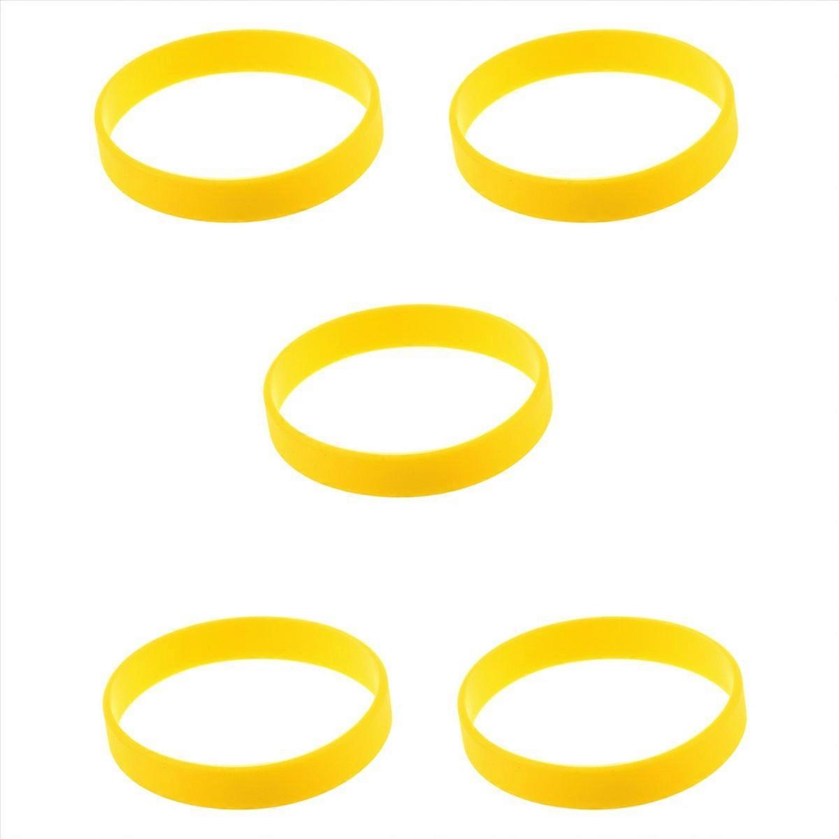 Silicone Rubber Wristband Bangle Yellow