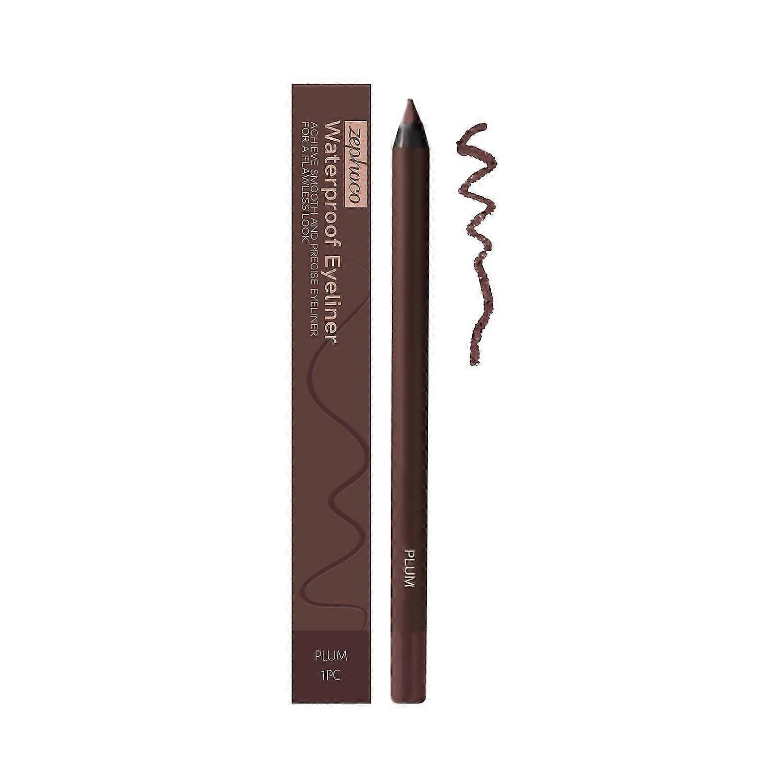 Zephoco Plum Color Eyeliner Is Long-Lasting And Does Not Smudge Easily, Naturally Outlining And Enhancing The Eyeliner Around The Eyes