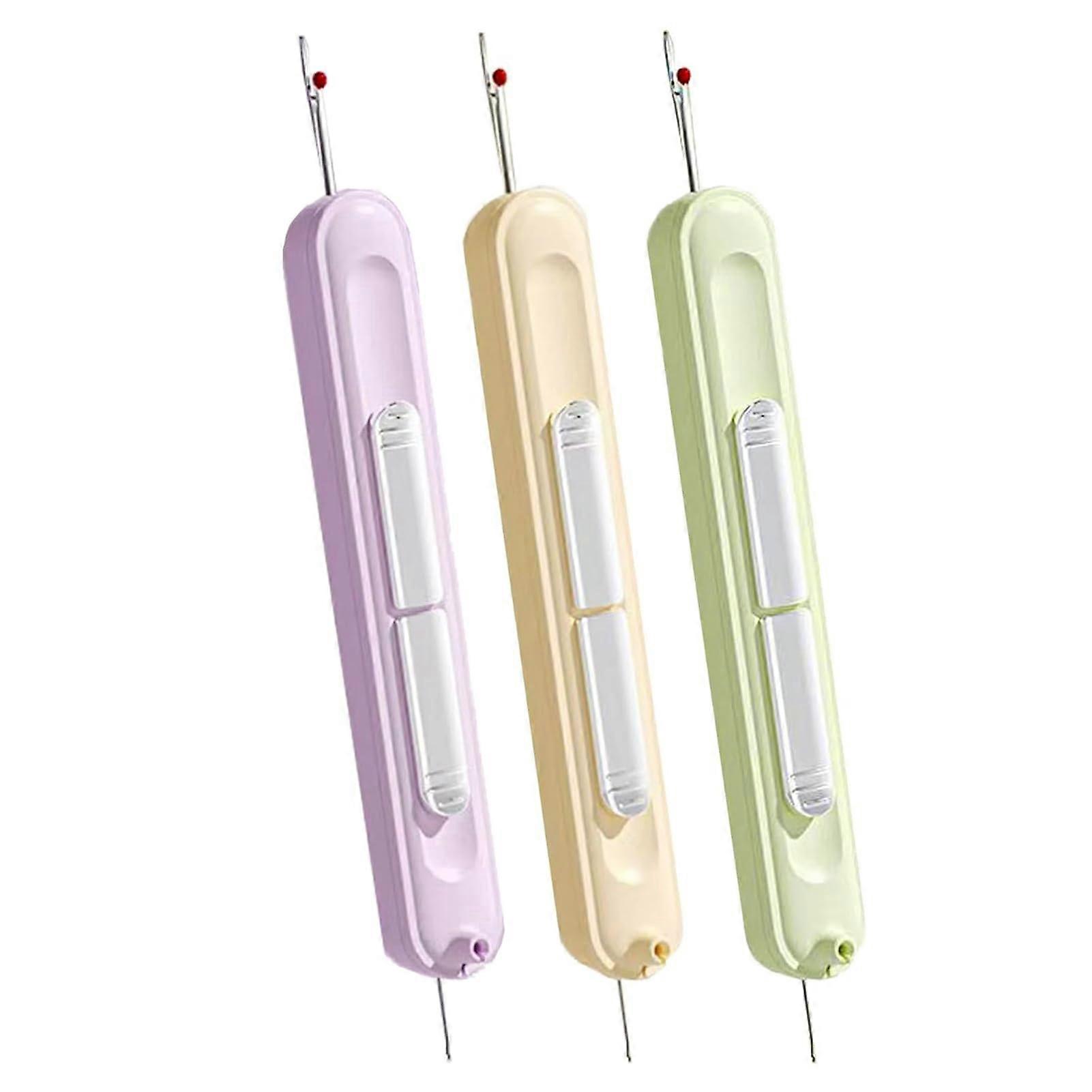 3pcs 2-in-1 Needle Threader and Threader Tool, Universal Sewing Quilting Accessories