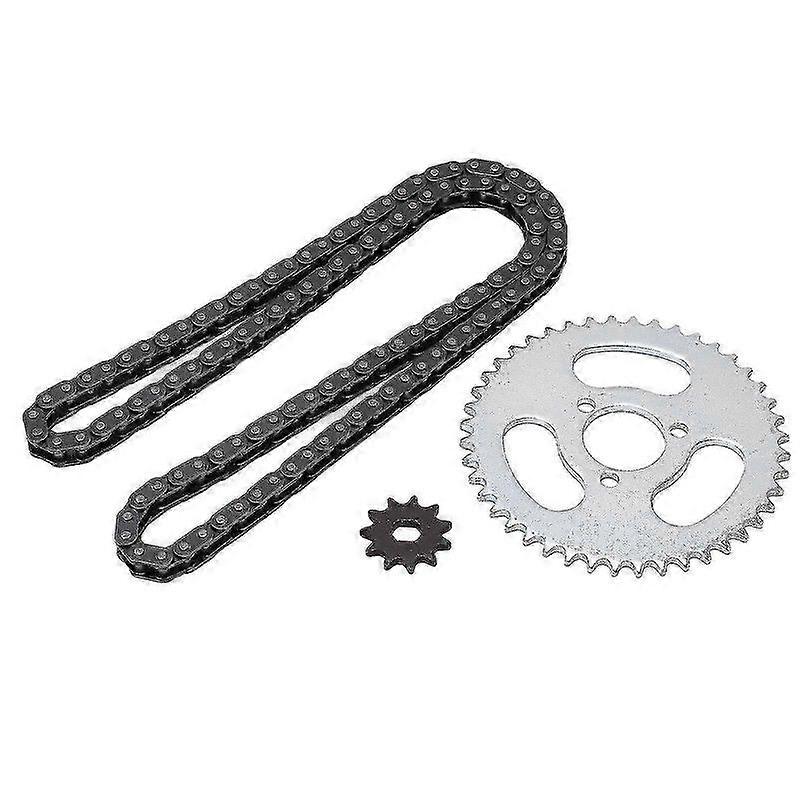T8F Front and Rear Sprocket Chain Replacement High Power T8F Gear Chain Set for Modified Karts ATVs and Mini Motorcycles
