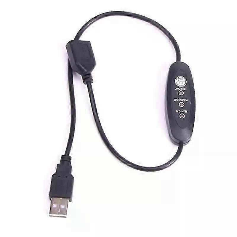 Usb 5v-12v Temperature Controller Heater Thermostat 3-speed Adjustable 24w