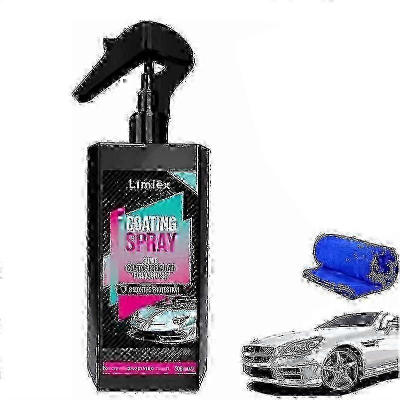 New Limlex Coating Spray, Limlex Hydroshield-x Polishing Vehicle Coating Agent 300ml With Towel