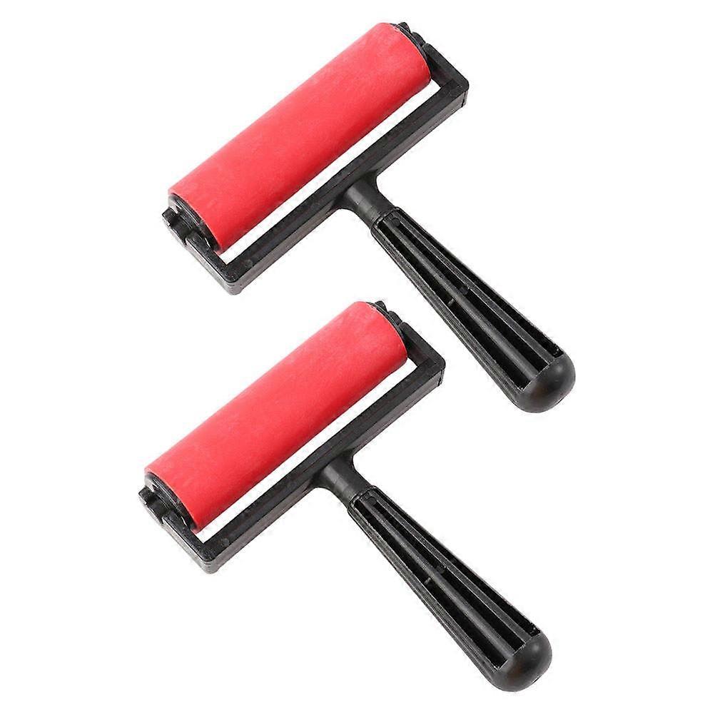 Plastic Printmaking Roller for Printmaking Diamond Drawing Roller 4Pcs