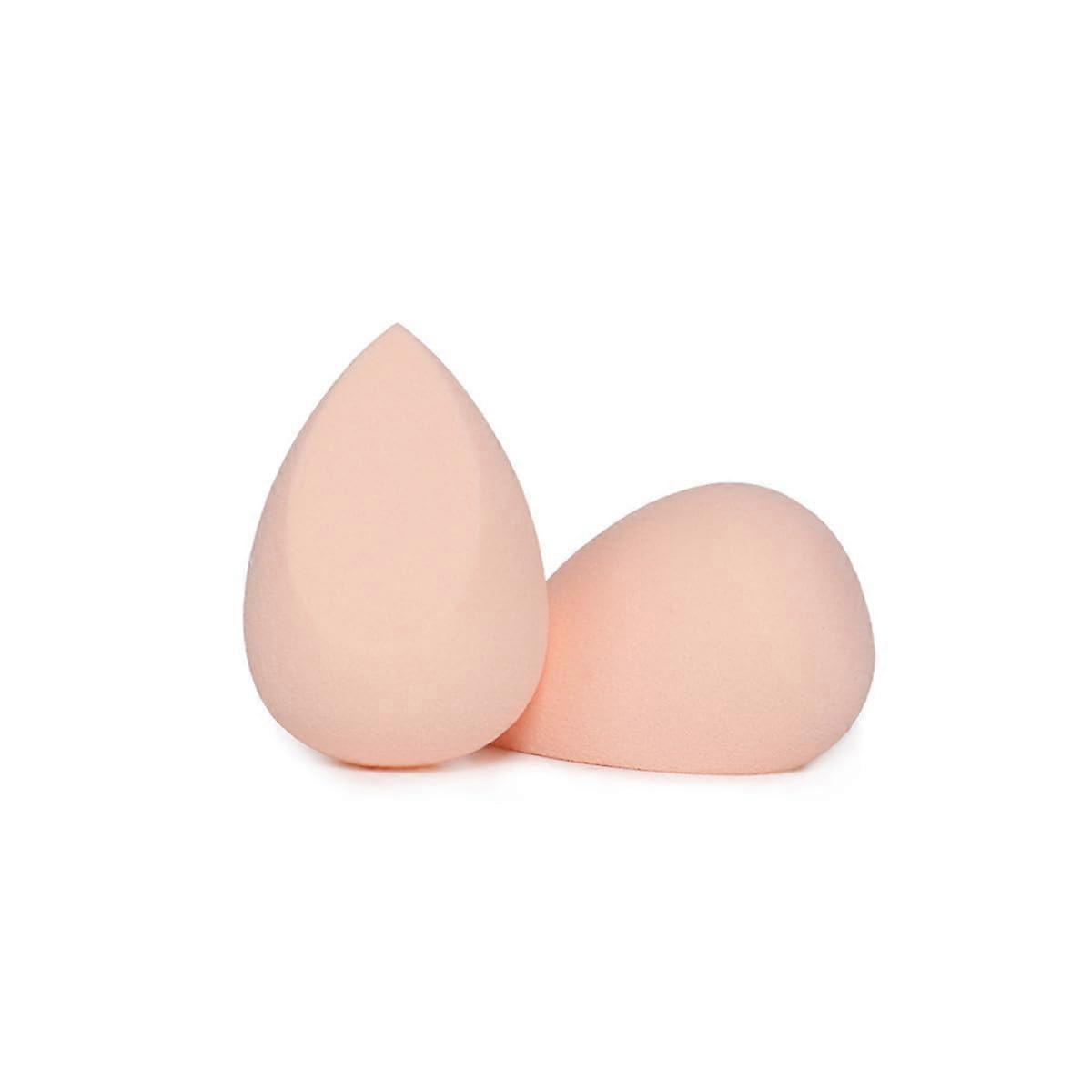 Heart Shape Makeup Sponge and Powder Puff Set for Flawless Foundation Blending Wet Dry Use Pink