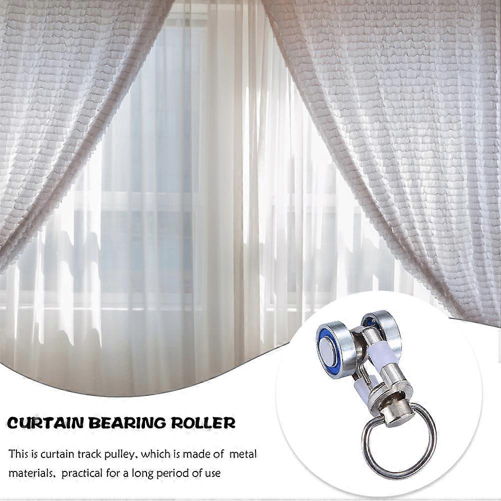 Curtain Track Rollers Metal for Curtain 8Pcs Accessories