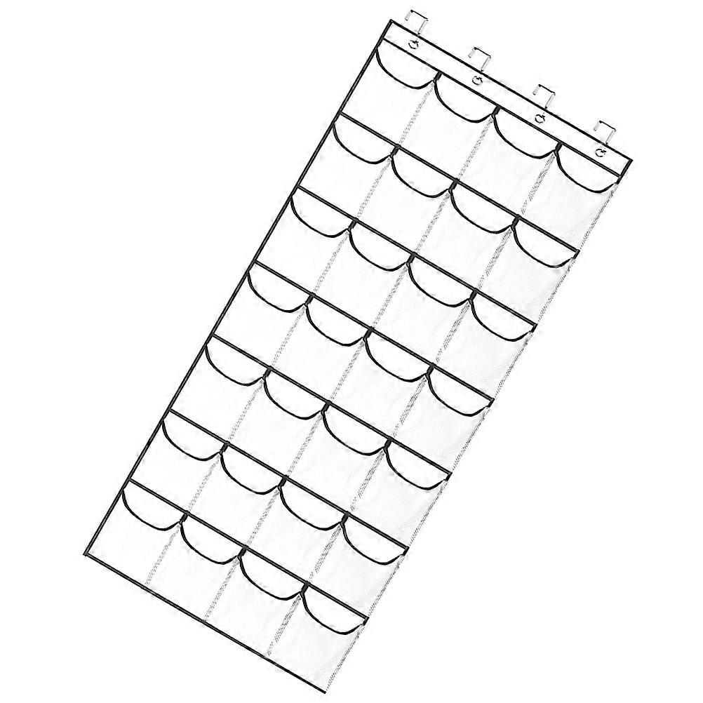 White Over The Door Shoe Storage Bag for Storage 1Set Multi-Tier Organizer