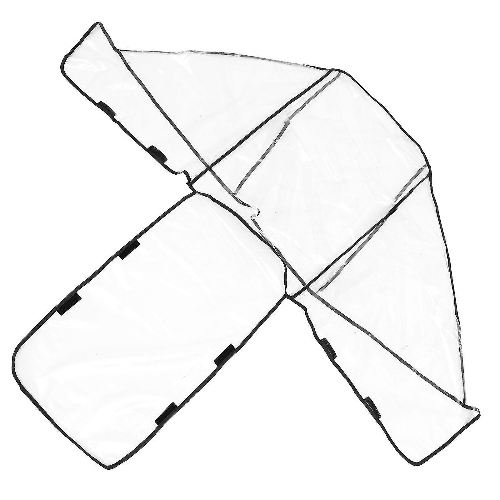 Double Stroller Rain Wind Cover for Protection Use Black Eva Material