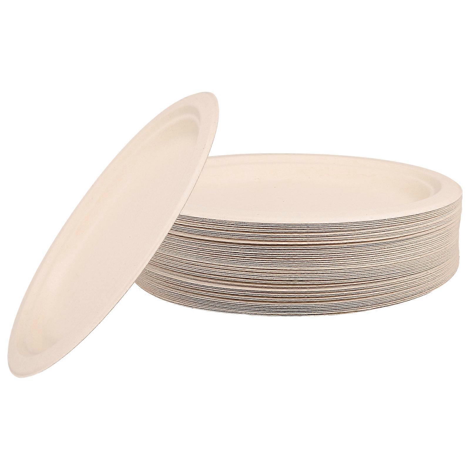 Packing Oval Paper 50Pcs Beige Dinner