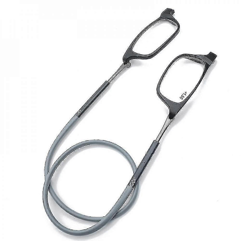 High-Grade Magnetic Absorption Hanging Neck Reading Glasses-JJ