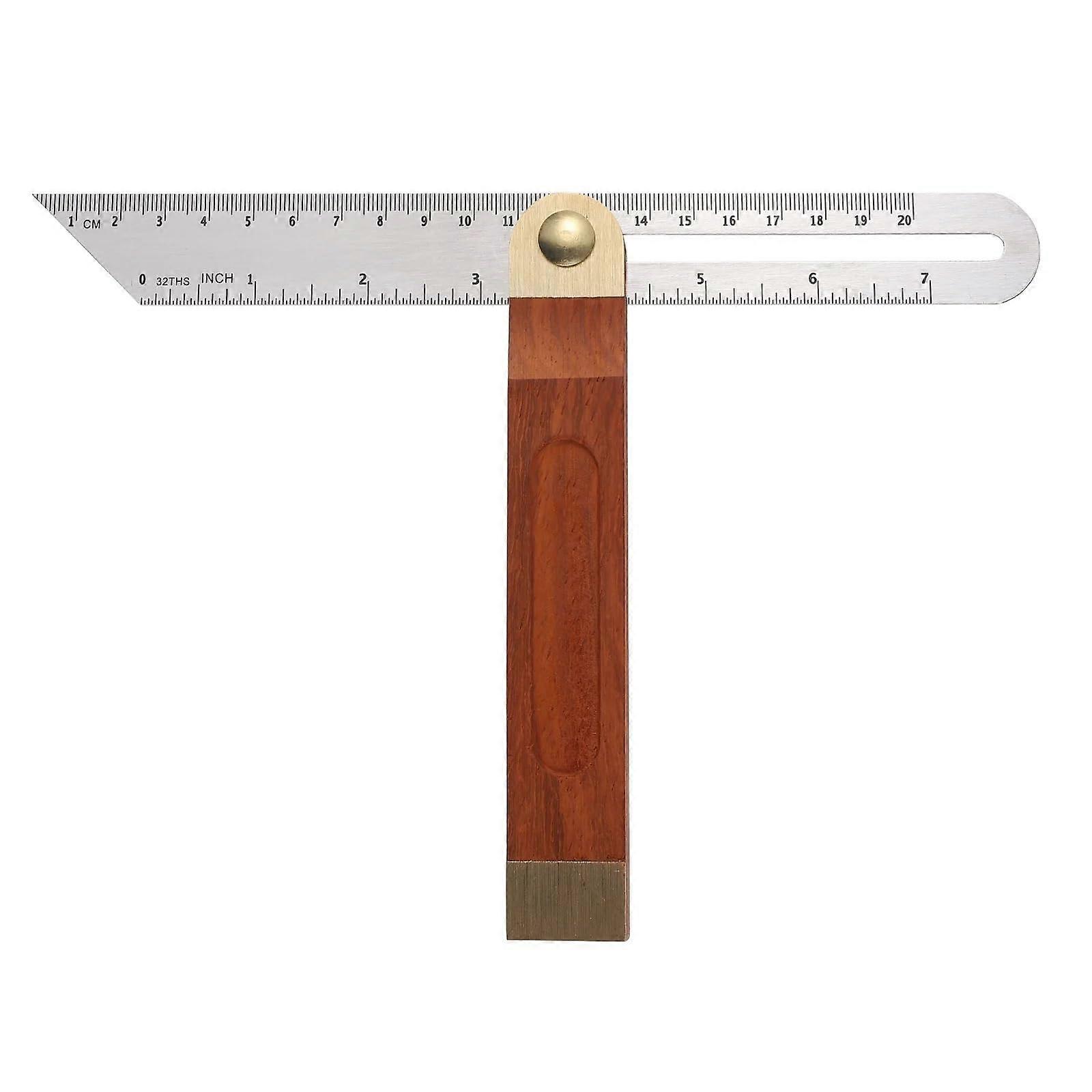 Sliding TBevel Gauge with Hardwood Handle Adjustable Stainless Steel Angle Finder for Carpentry