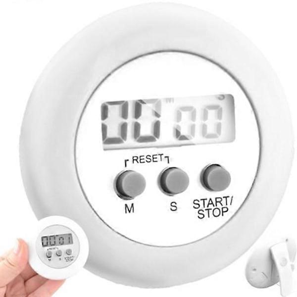 Electronic kitchen timer with magnet White