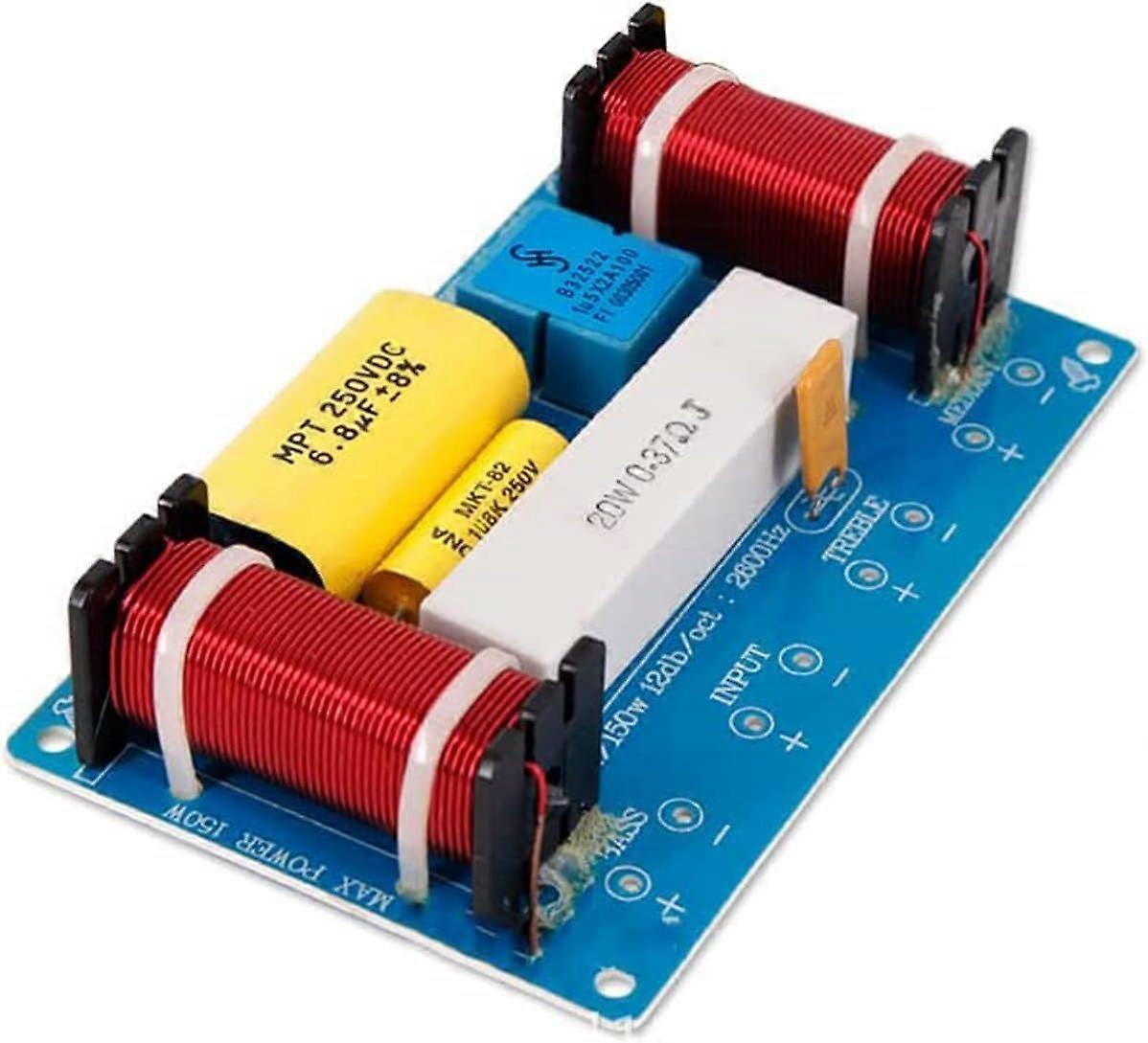 120W Speaker 3Way Audio Frequency Divider Loudspeaker, 3Unit Crossover Filters For Speakers