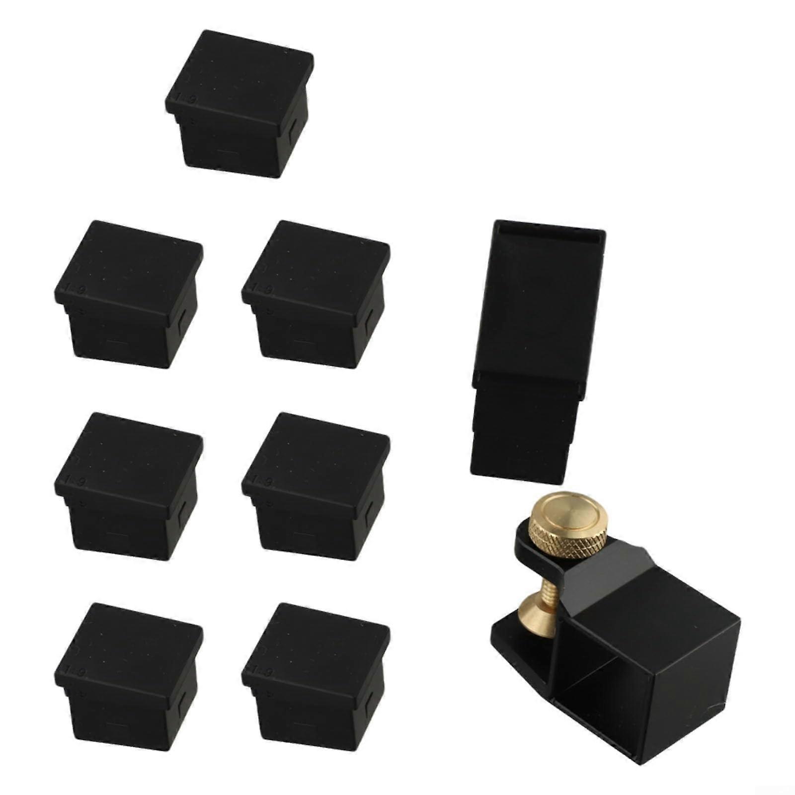 Dovetail Saw Guide Set for Woodworking, 9Piece MultiRatio 45° 90° Precision Angle Cutting Tool