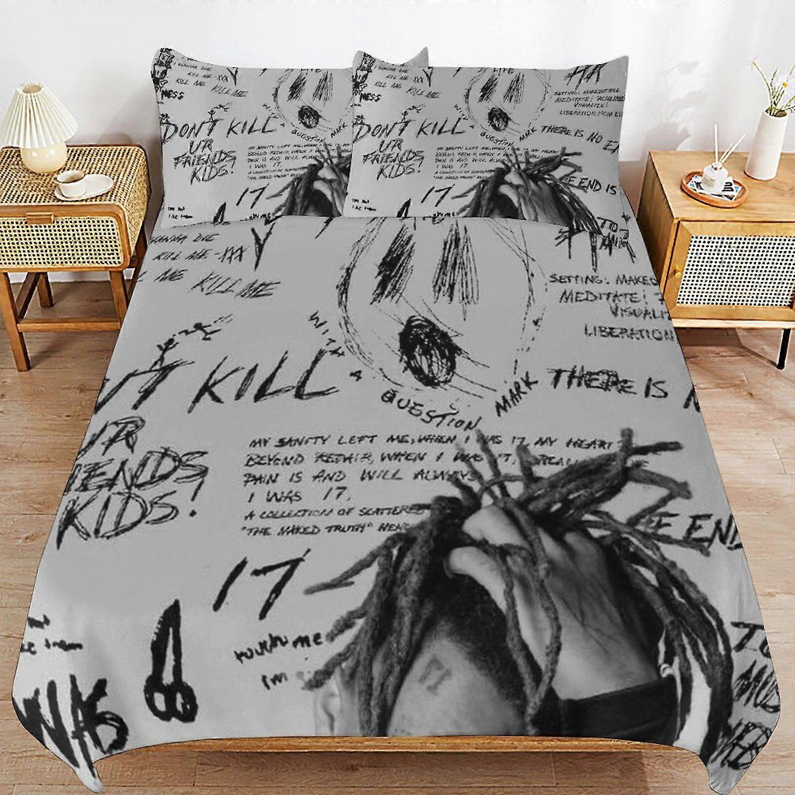 Xxxtentacion Trådsäker Komforthantering Minimal Yta Dragkedja Passform Sovkit Påslakanset Stöd