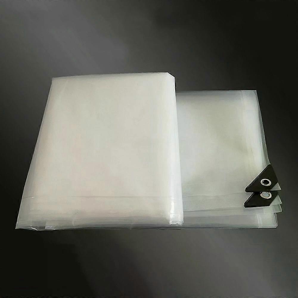 Transparent PVC Tarpaulin Tent Cover Windows Windproof Waterproof Garden Tarp