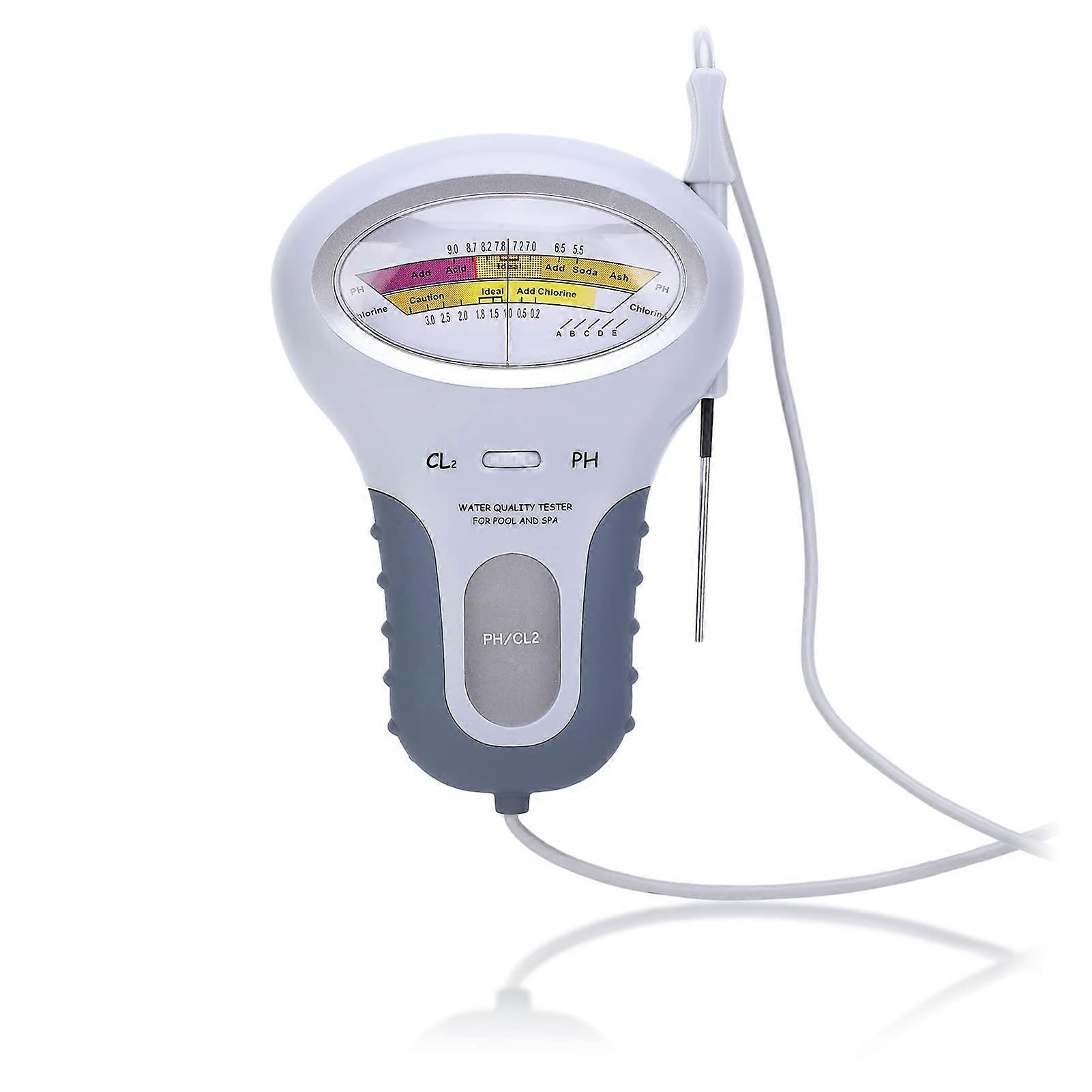 Pool Water Tester Digital pH Meter for Swimming Pool and Spa Quick Chlorine and pH Testing Kit