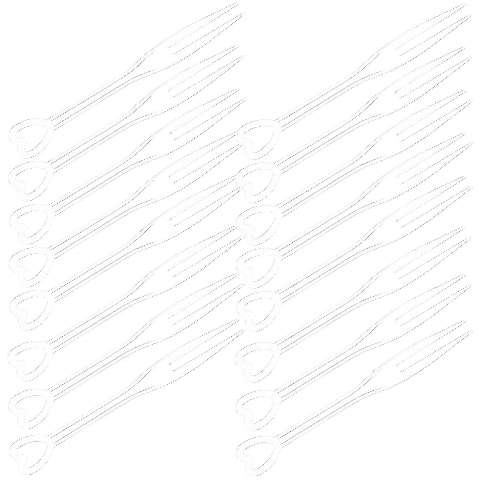 Heart-Shaped Fruit Transparent for Picking 500Pcs Set