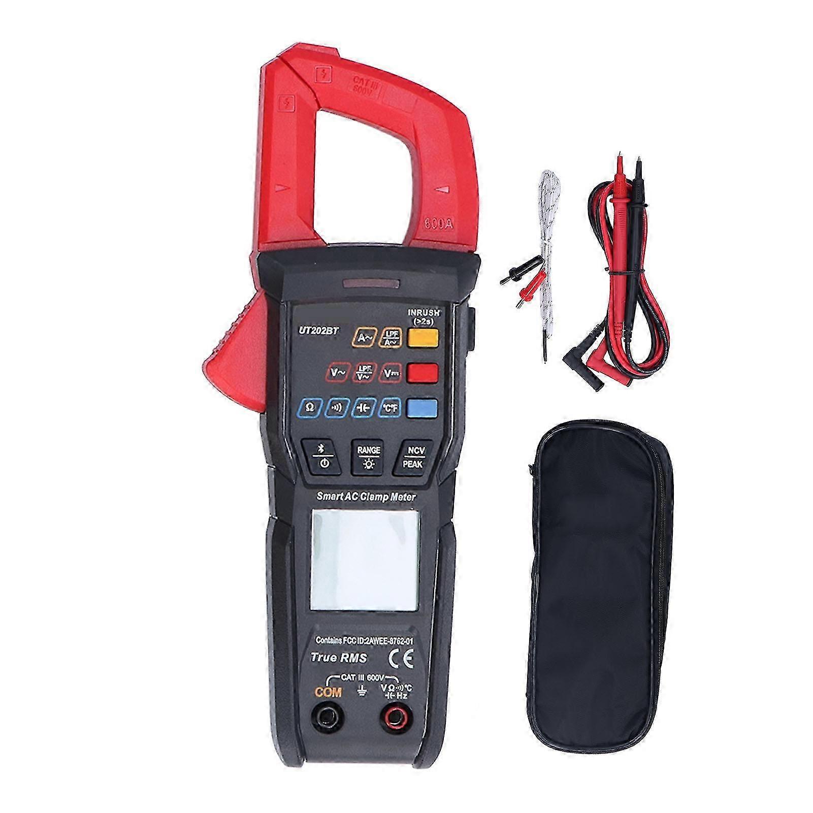 25-26 Digital Clamp Meter Multimeter Smart Voltage Resistance Test Bluetooth AC DC Current UT202BT