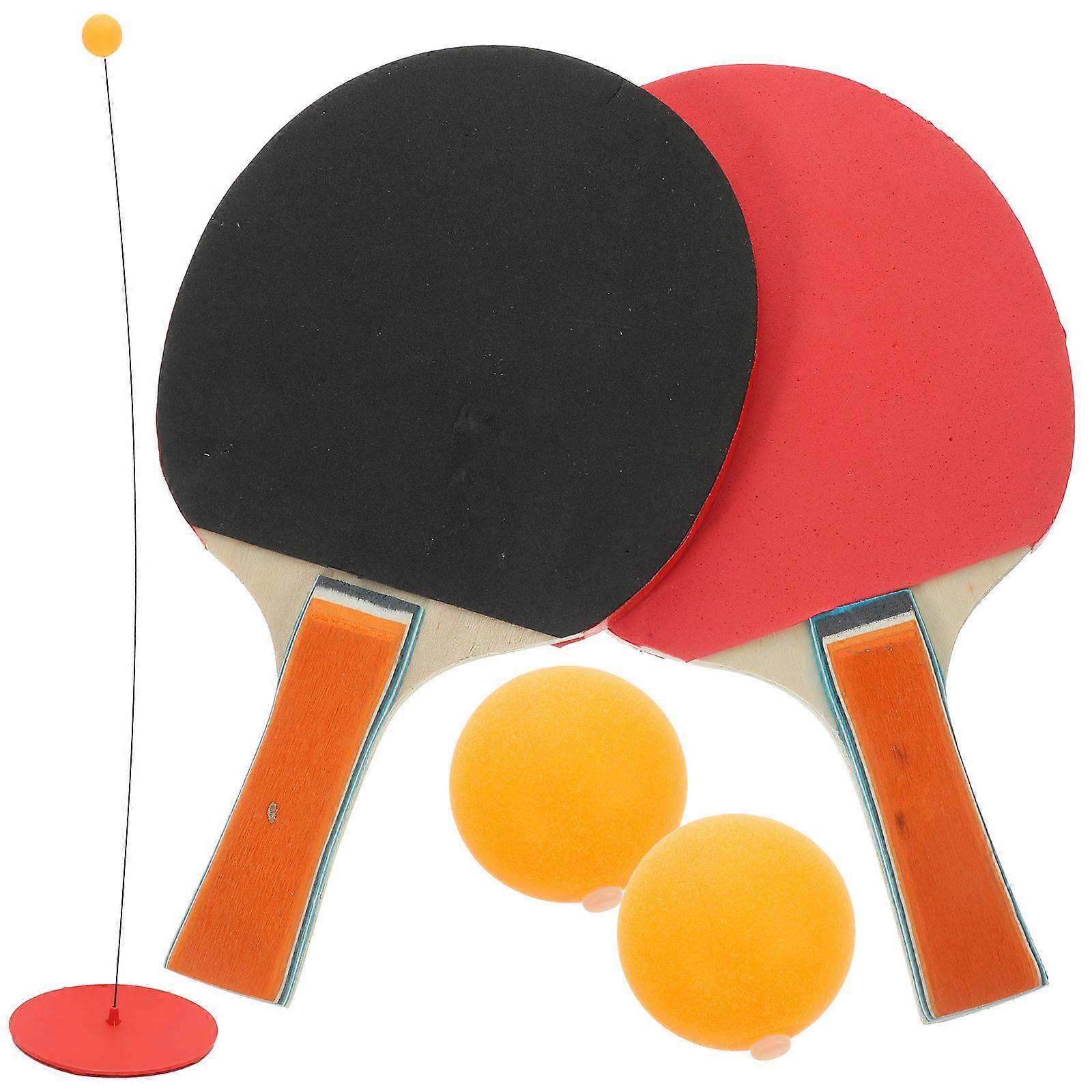 Table Tennis Training Device for Kid 1Set Elastic Table Tennis Racket Kit