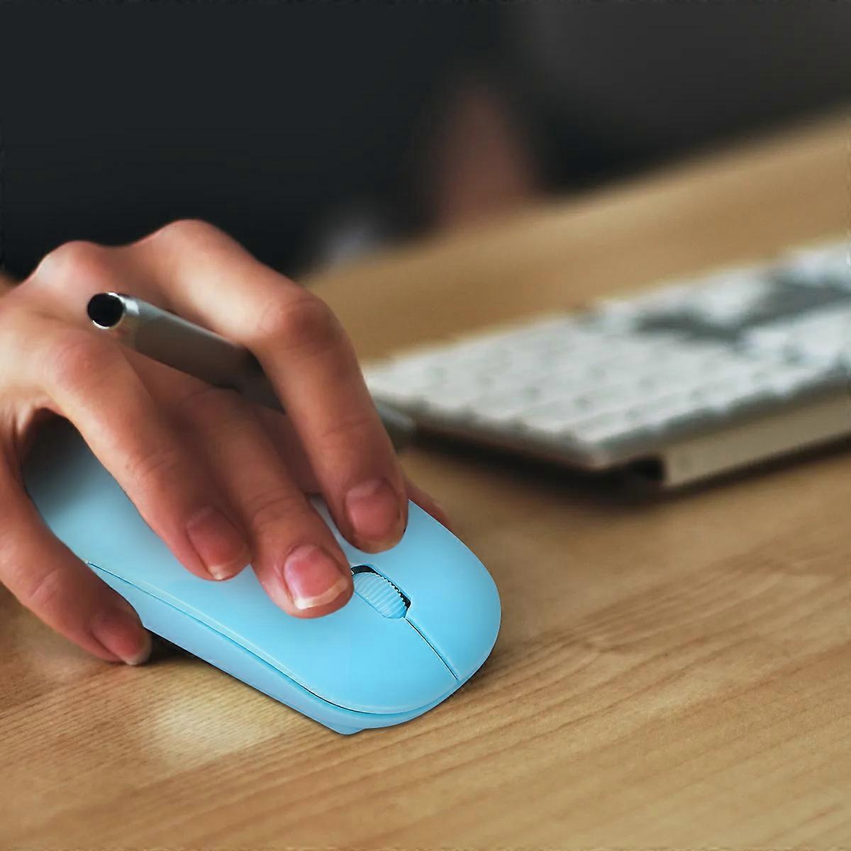Wireless Mouse Ergonomic Flat Wireless Mouse for Pc Laptop 2.4g