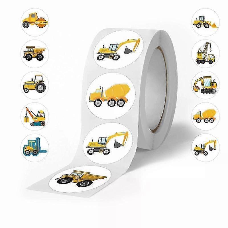 construction vehicle tape stickers 500 roll