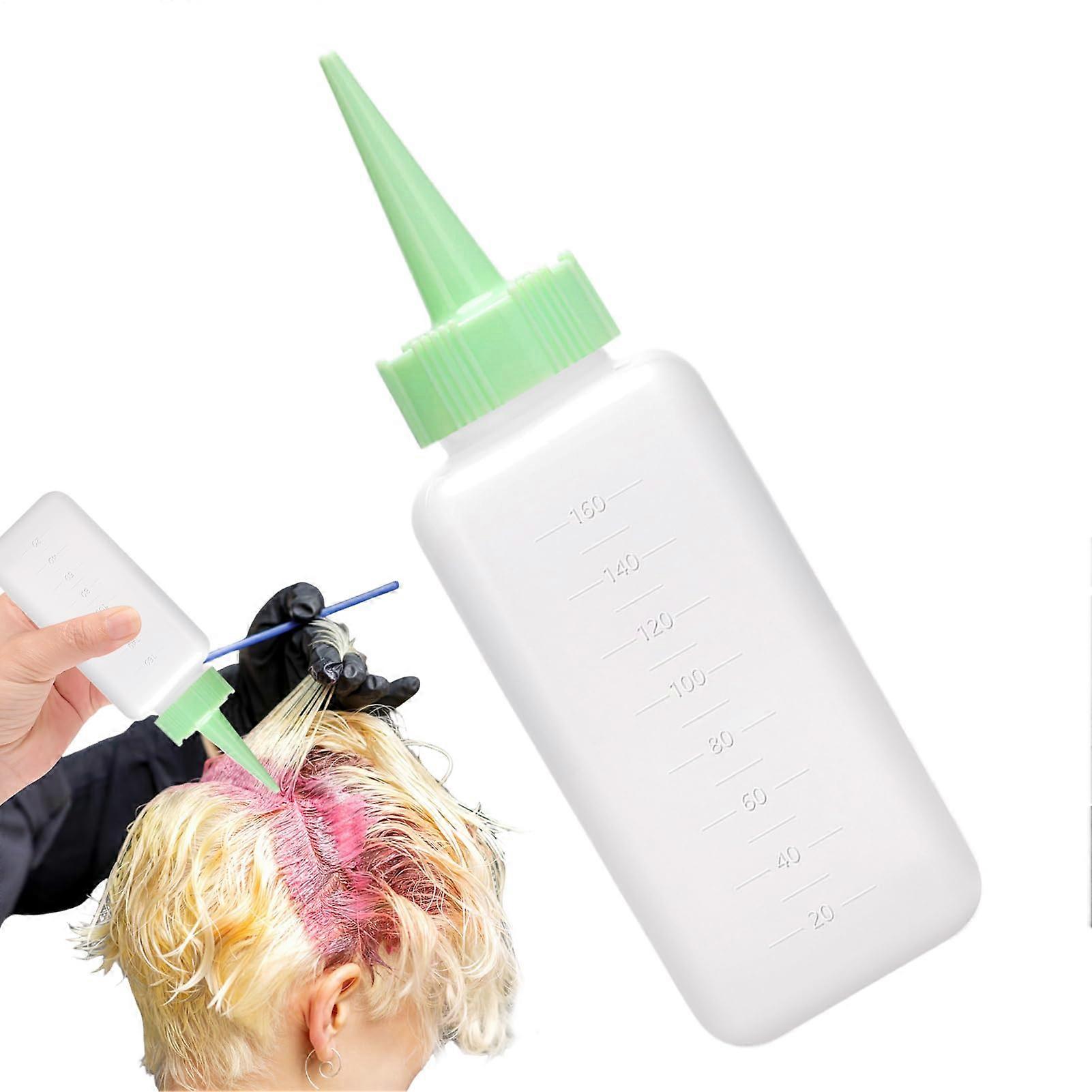 160ml Hair Dye Applicator Squeeze Bottle with Measured Scale for Precise Dispensing and MultiUse