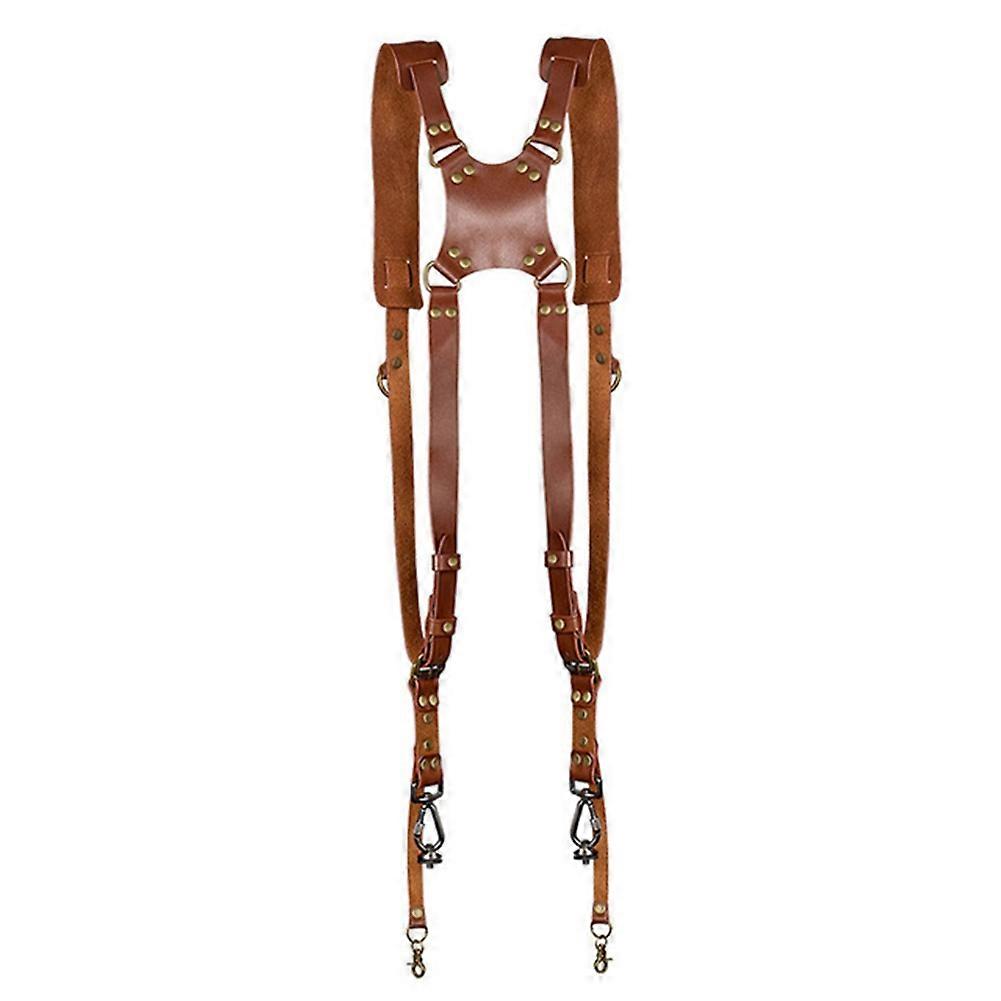 Shoulder camera strap for DV digital SLR camera brown